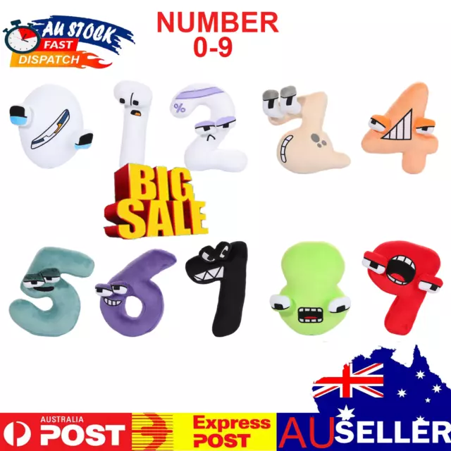 NUMBER ALPHABET LORE Seven Nine Plush Doll Baby Educational Toys Decor Gift  Home $12.72 - PicClick AU