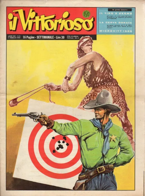 [MAB35] rivista a fumetti VITTORIOSO anno 1955 numero 6