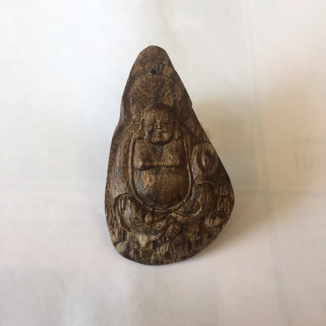 Chinese Antique Hainan Qinan Agarwood Chen Xiang Buddha Pendant 海南奇南沉水沉香观音吊坠