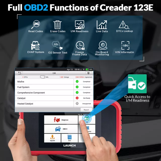 2024 LAUNCH X431 CRP123E OBD2 Scanner Code Reader Engine ABS SRS Diagnostic Tool 3