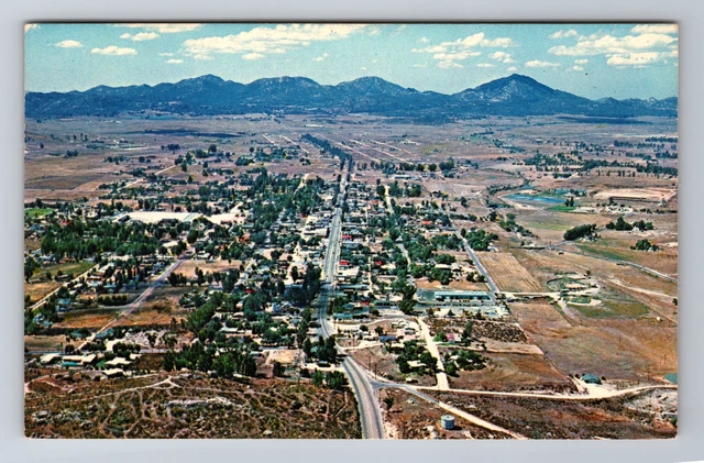 Ramona CA-California Aerial View Of Town, Antique, Vintage Postcard