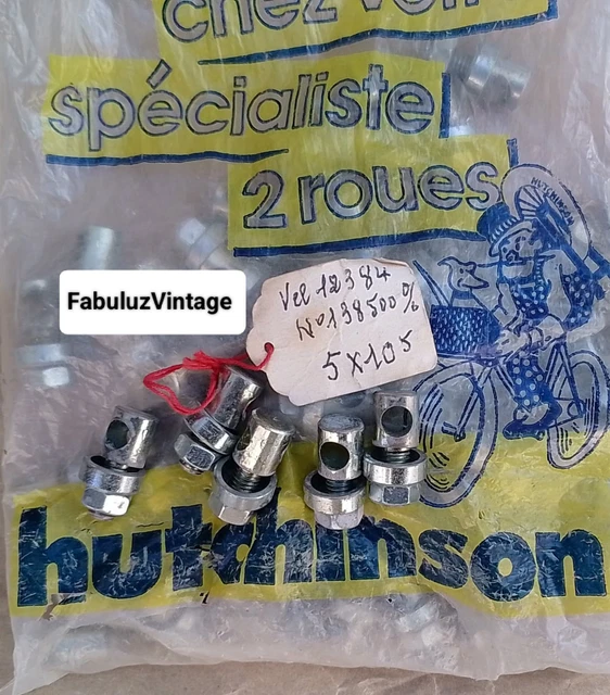 vintage ancien 4 VIS boulon 8x39 ALGI mobylette vélo solex écrou M8 40
