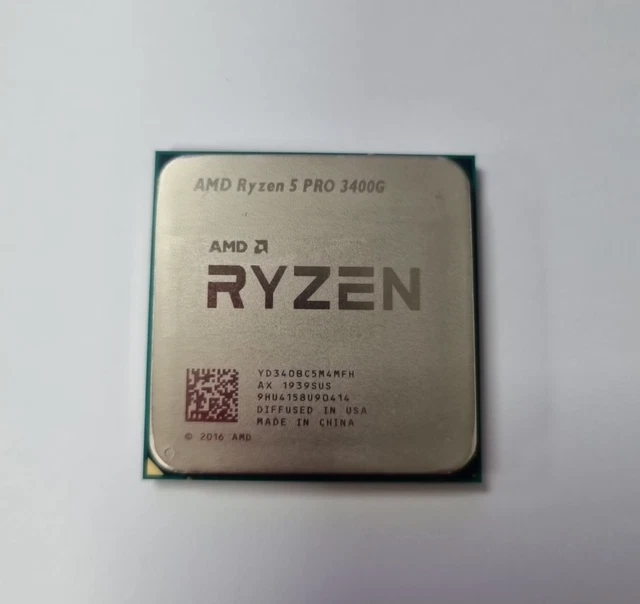 Processeur AMD Ryzen 5 2400G - Socket AM4, 3,6-3,9 GHz, 4 Cœurs, Avec Pâte Thermique, Occasion