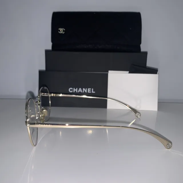 BRAND NEW CHANEL Women Eyeglasses CH 2209 c.395 Pale Gold Rx Authentic Size  53 $395.99 - PicClick
