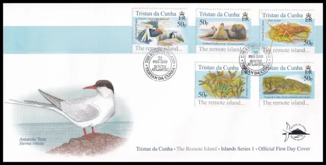 2005 Tristan da Cunha The Remote Island Official FDC