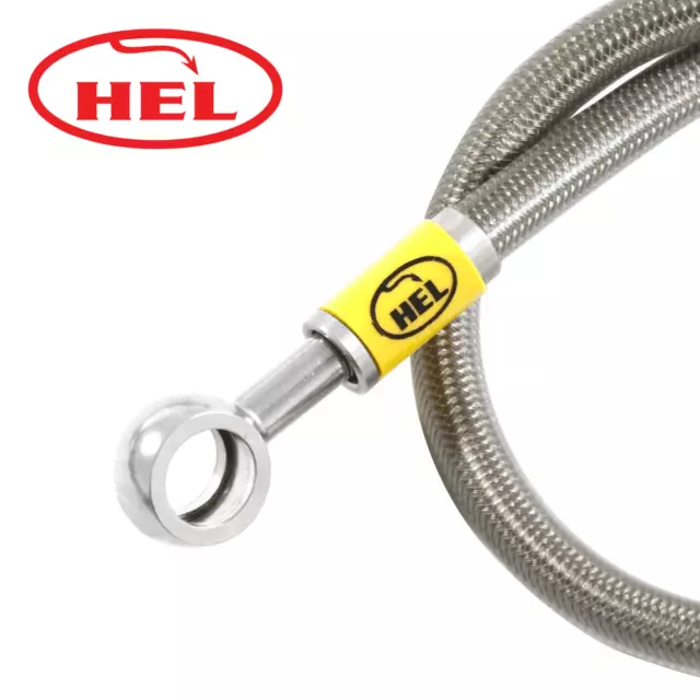 Hel Braided Clutch Line Hose For Vauxhall Astra Mk5 Vxr Turbo Flexi Replacement