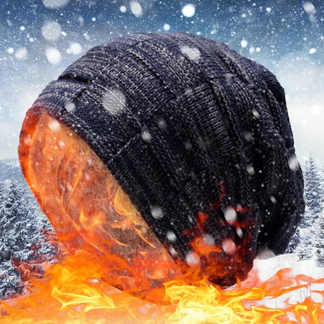 Gorro Para Hombre Gorros De Invierno Hombres Para El Frio Con Bufanda Punto new 3