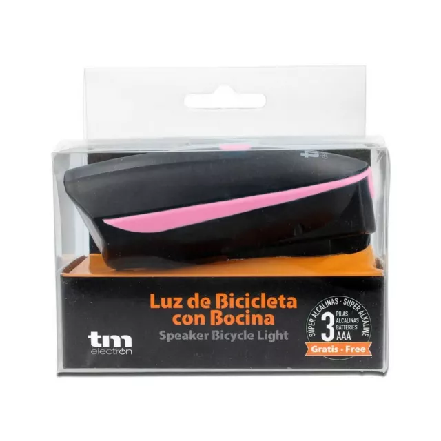Linterna LED para Bicicleta TM Electron Rosa 2