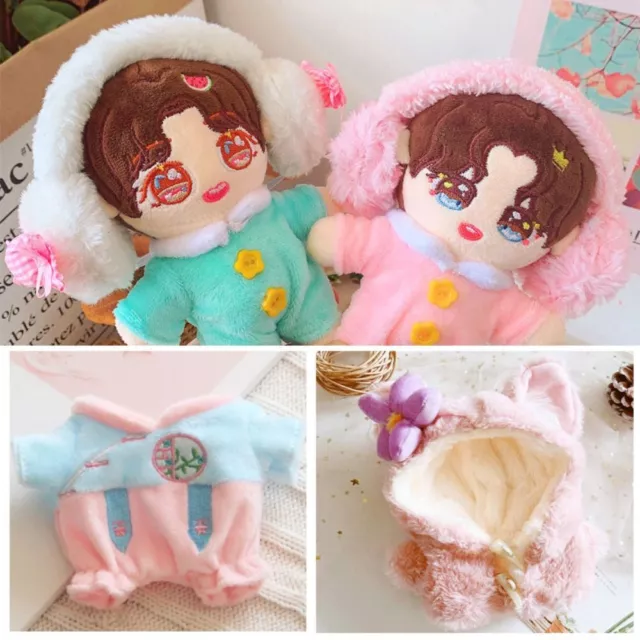 Cotton Stuffed Dolls Doll Pants Doll Fur Coat 20cm Doll Clothes Doll Hoodies