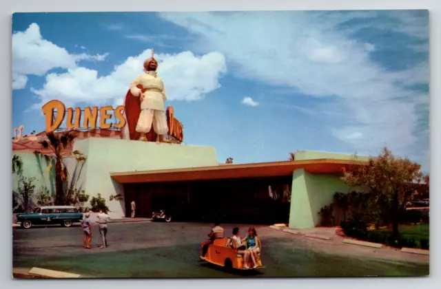 The Palatial Dunes Hotel Defunct Casino Las Vegas Nevada Day View Vtg Postcard