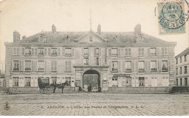 91 Arpajon  #26905 Hotel Des Postes Telegraphes Attelage