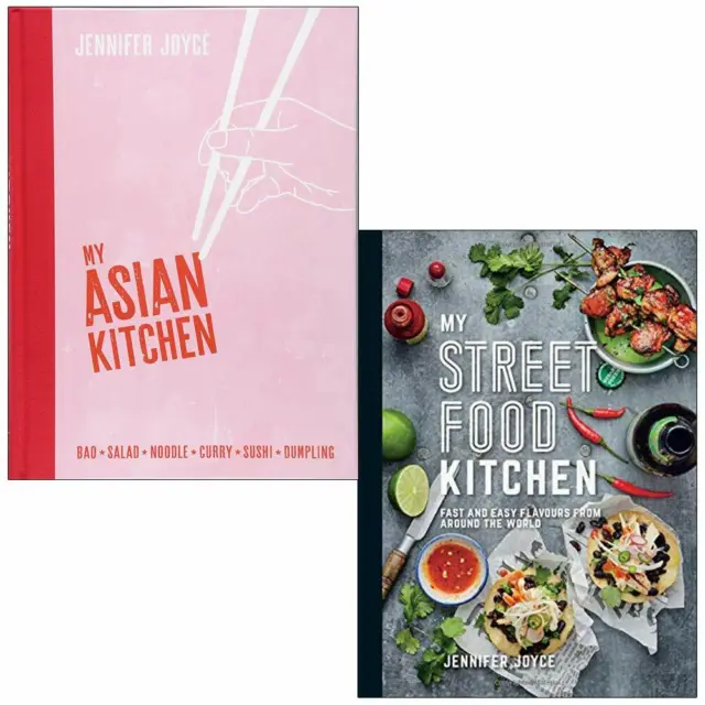 Jennifer Joyce Cookery Collection Street Food Kitchen, My Asian Kitchen 2 Books