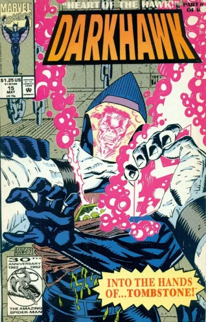 Comic Book - Marvel - Darkhawk - Heart Of The Hawk - Vol. 1 No. 15 - May 1992