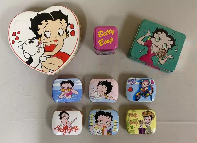 Betty Boop Collectible Mini Candy Tins Set of 9