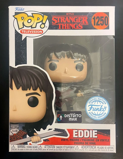 Funko Pop! Stranger Things Eddie With Guitar #1250 Distrito Max Special Edition