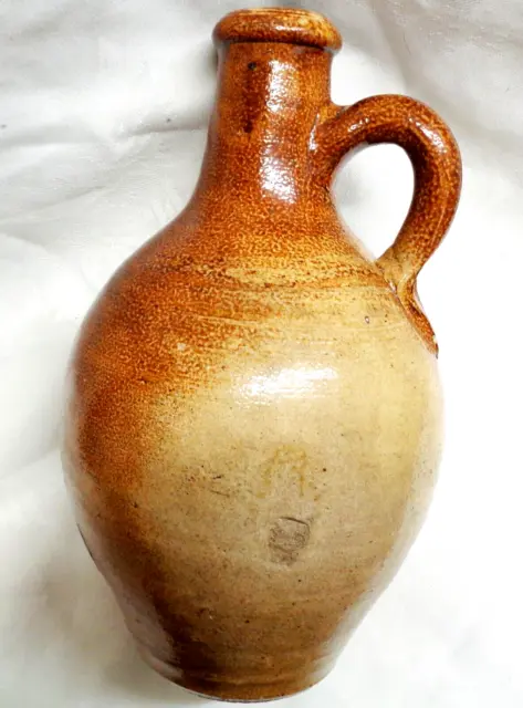 Mid 18th Century English Fulham? Salt Glaze Stoneware Ale Tavern Bottle.  8 3/4"