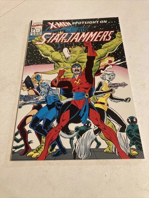 X-MEN SPOTLIGHT ON STARJAMMERS # 1 & # 2 Marvel Comic Books G/VG 1990 Copper Age 10