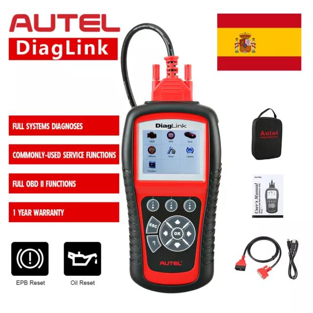 Autel DiagLink MaxiDiag Elite OBD2 Lector de código Diagnóstico del coche Escane