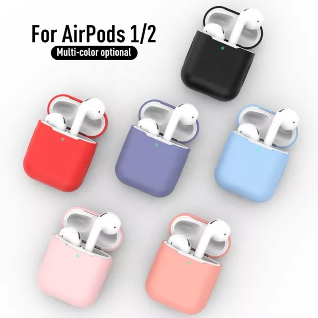 Case for Apple Airpods  1 and 2 Earphones Silicone  Protective Skin Cover case