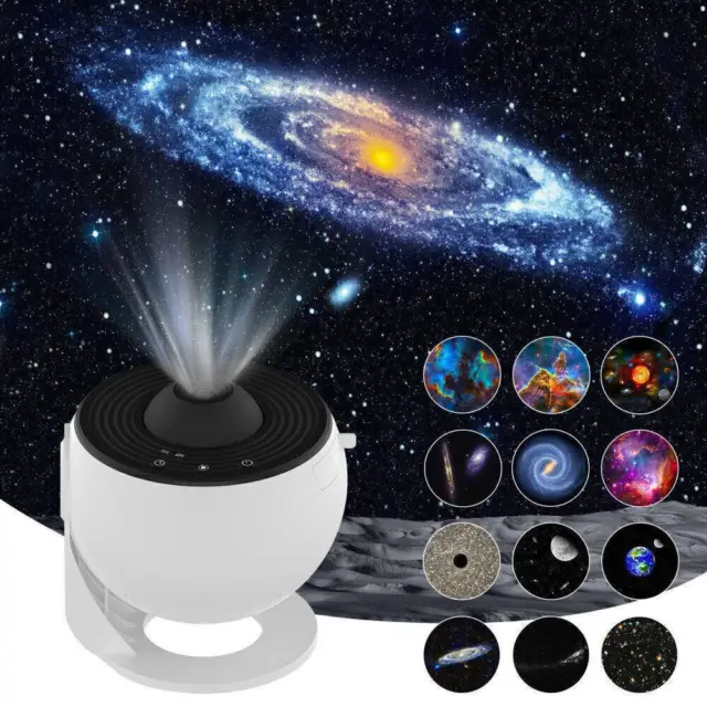12in1-Planetarium Galaxy Starry Sky Projector Night Light Rotating Star LED Lamp