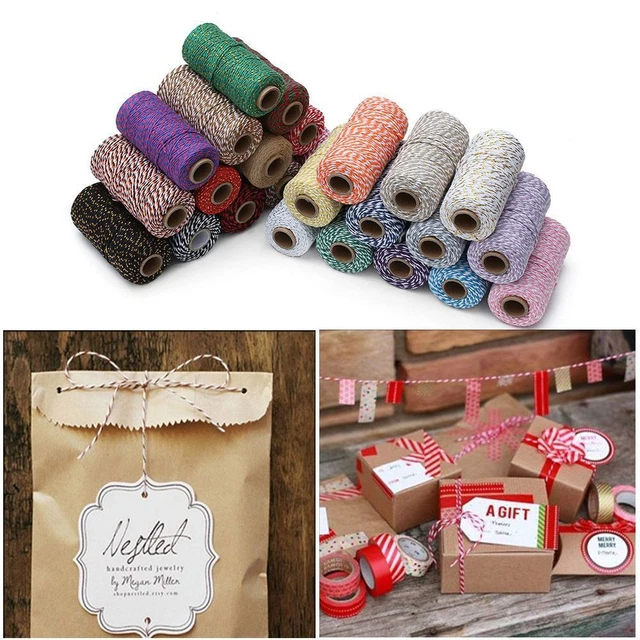 Christmas Handmade Cotton Cords Packing Craft Projects DIY Rope Twine String