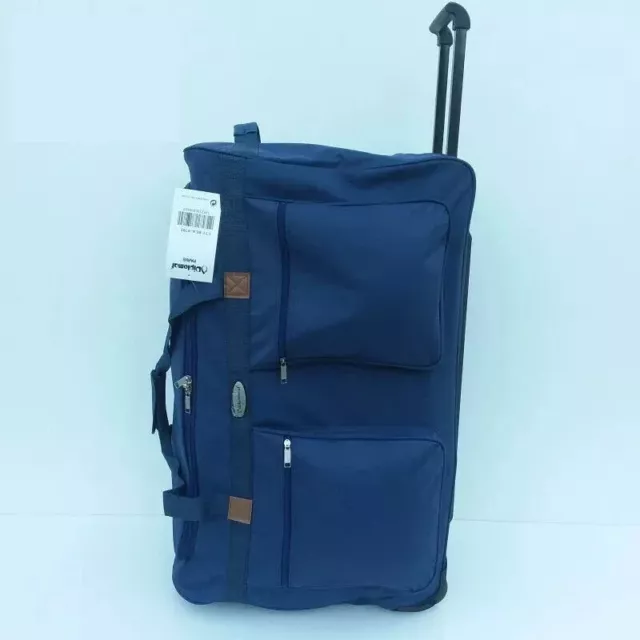 DIPLOMAT Sacs De Voyage Valise Bagage A Roulettes 2 Poches Bleu