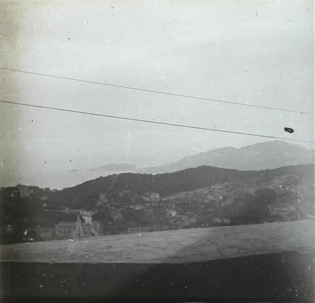 FRANCE Paysage Bord de mer c1930 Photo originale Plaque Stereo P74L17n