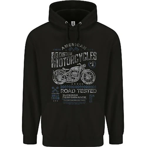 American Custom Motorcycles Motorbike Biker Childrens Kids Hoodie