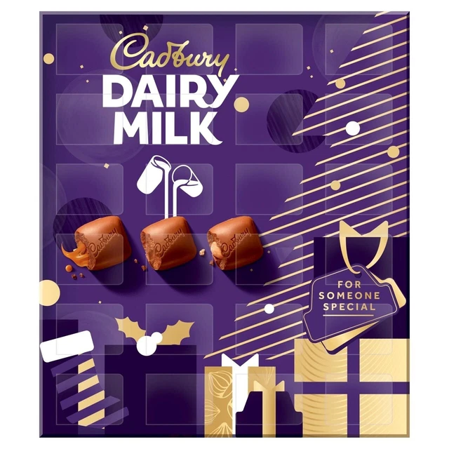 CADBURY DAIRY MILK Chocolate Chunks Christmas Advent Calendar 258g 16 
