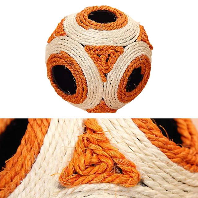 13 Cm Balle En Sisal Pour Chat À Gratter Teaser De Chaton Boule