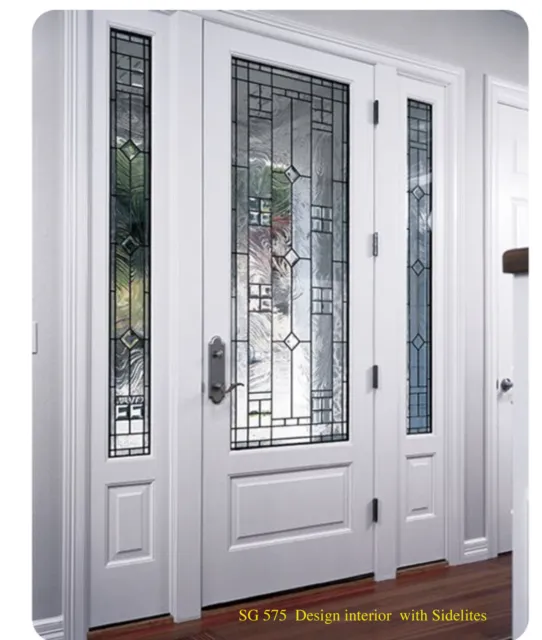 Beautiful Interior 3/4 Glass Heritage Doors  with sidelights  Design 575