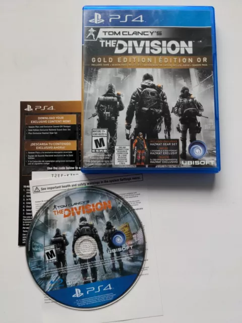 Tom Clancy's The Division GOLD Edition CIB (2016, Sony PS4) - VGC w/ Inserts