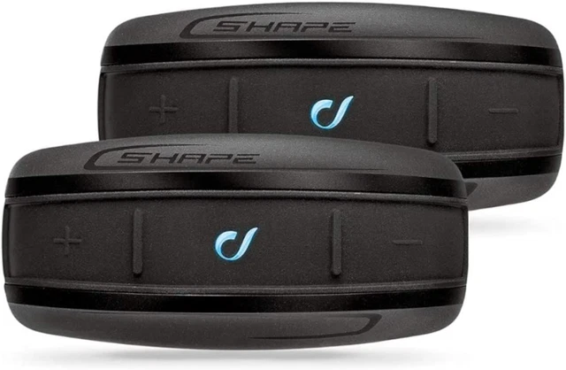 INTERPHONE Cellularline Shape | Doppio | Interfono Bluetooth da Casco per...