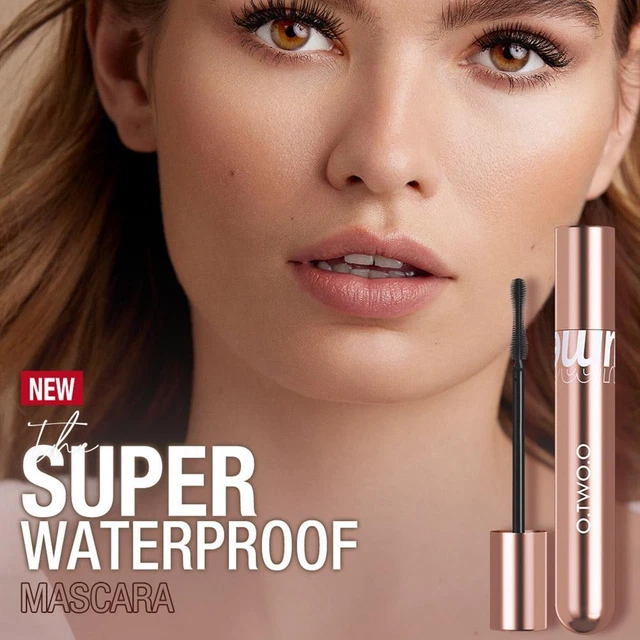 Máscara de pestañas rosa impermeable larga duración 36H volumen rizado maquillaje de ojos a prueba de manchas
