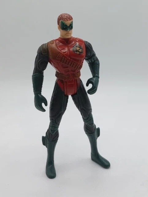Figurine Kenner Batman 1995 - Robin Avec Moto, Très Bon état, Collection Vintage