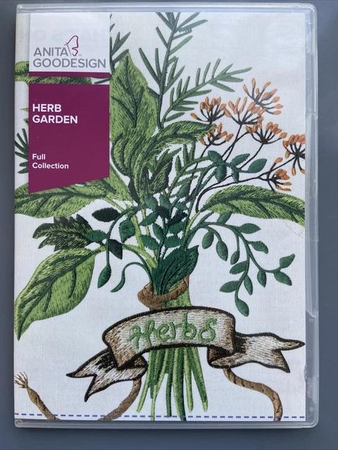 Diseño de máquina de bordar Anita Goodesign CD hierba jardín 162AGHD