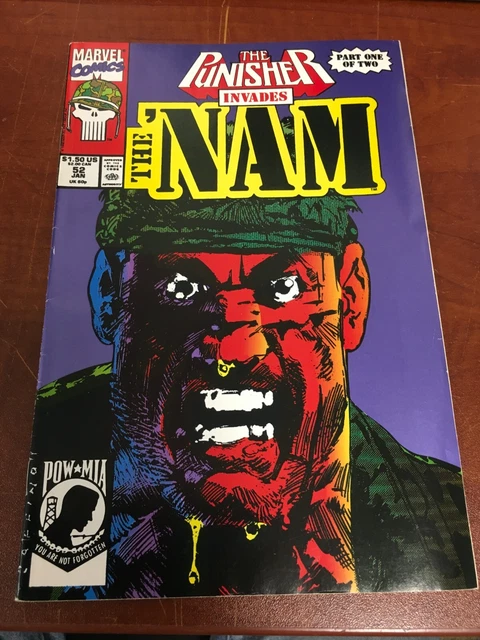Punisher Invades The 'Nam #52 January 1991 Marvel Comics