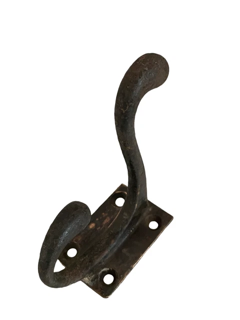Antique Art Deco Hat Coat Hook Solid Cast Bronze Brass Vintage Original CH/9