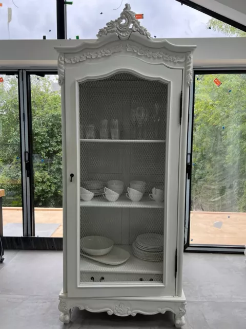Stunning Antique Style French Armoire – White – Cupboard / Wardrobe – Furniture
