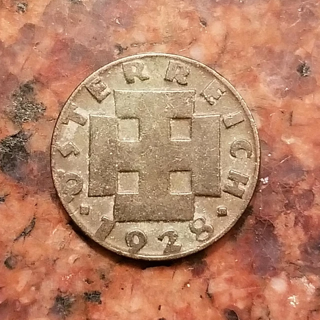 1928 Austria 2 Groschen Coin - #A6060