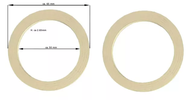 Ersatzdichtung für Espressokocher - 3/4 TASSEN  2 x Dichtungsring