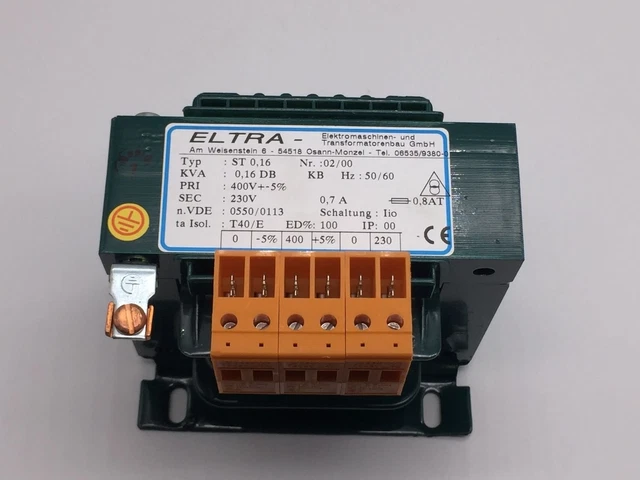 New Eltra 9919398 Control Transformer 16Kva, Pri 400V, Sec 230V Tested