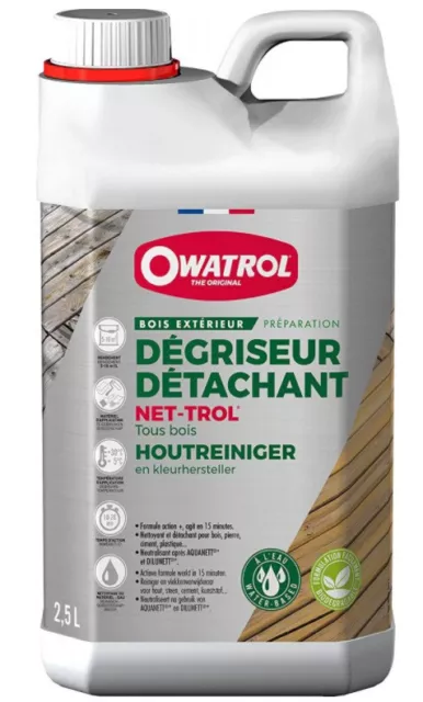 Limpiador Dégrisant Removedor Dégriseur Madera Exterior 2.5L Neto Troll Owatrol