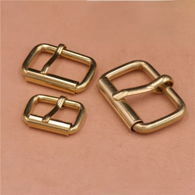 5pcs Roller Brass Buckles Belt Hardware Single Prong for Bag DIY Accessories