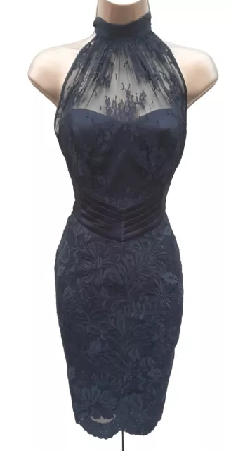 12 Abito da sposa vittoriano Karen Millen UK Karen Millen nero applique pizzo