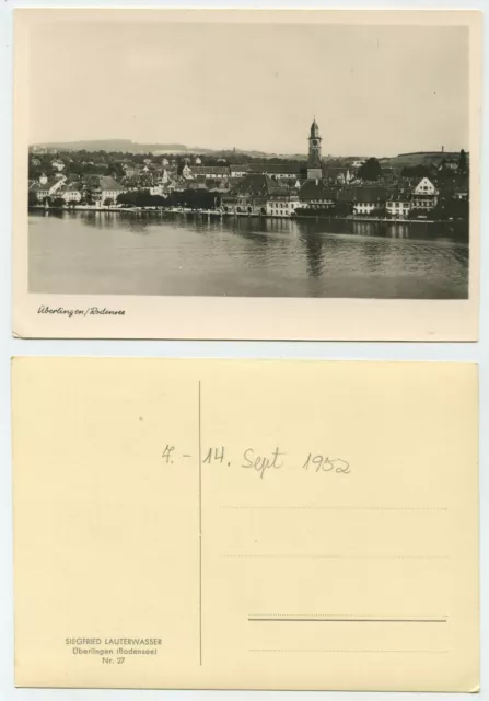 89624 - Überlingen, Bodensee - Echtfoto - Ansichtskarte, datiert 1952