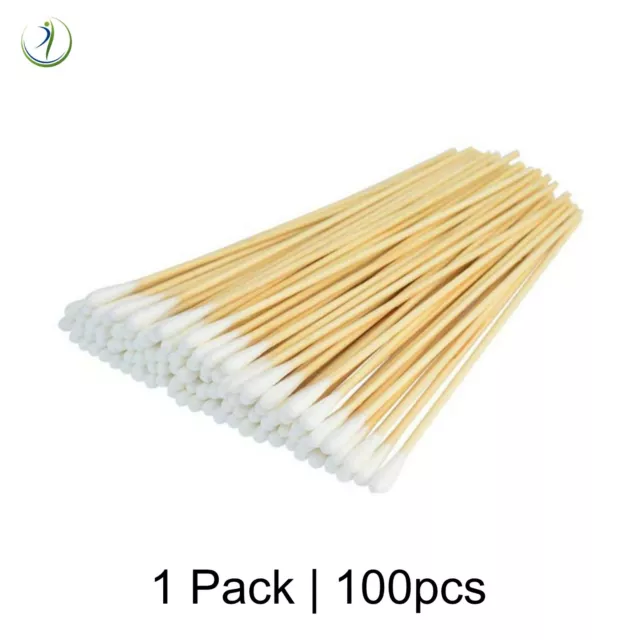 100-800 Cotton Swab Q-Tip Cleaning Applicator Tips 6" Long Autoclavable Medical