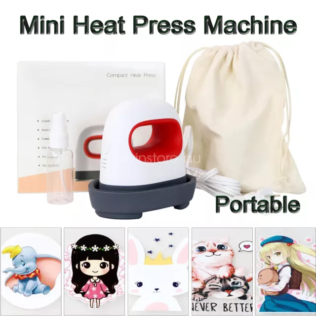 Mini Heat Press Machine T Shirts Hats Heating Transfer DIY Shirts Sublimation AU