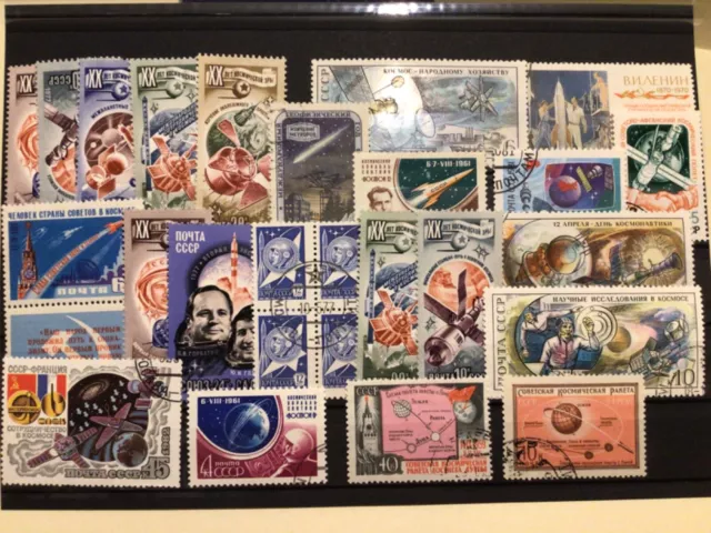 USSR Russia Space Exploration  mounted mint & used stamps A13676