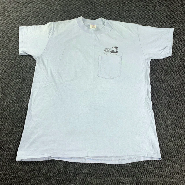 VTG 80S 90S Large Single Stitch T Shirt Island Water Sports Surf